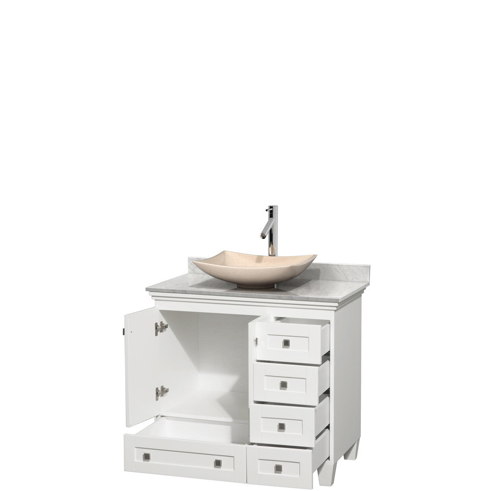 Acclaim 36 inch Single Bathroom Vanity in White