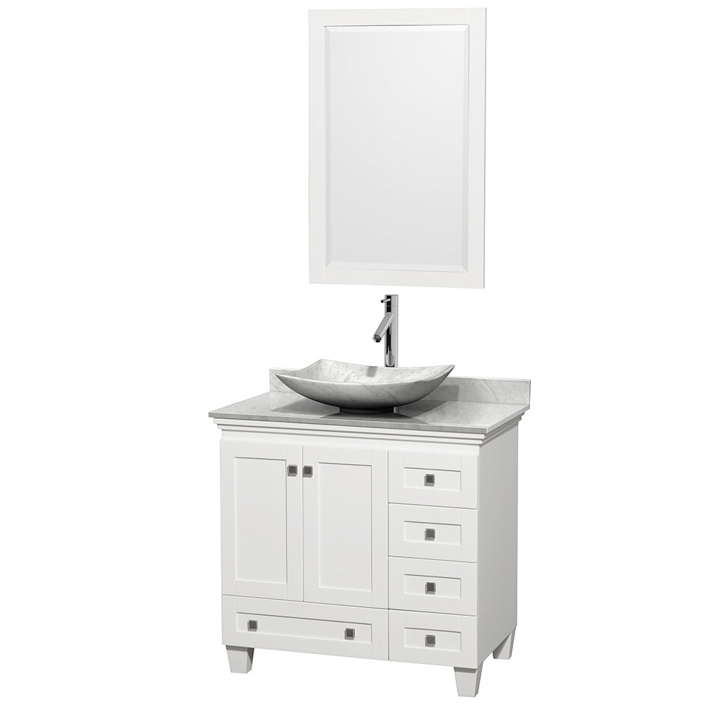 Acclaim 36 inch Single Bathroom Vanity in White