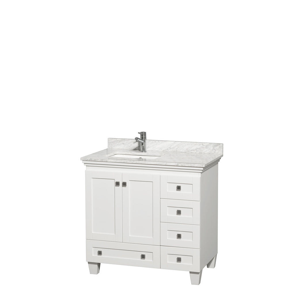 Acclaim 36 inch Single Bathroom Vanity in White