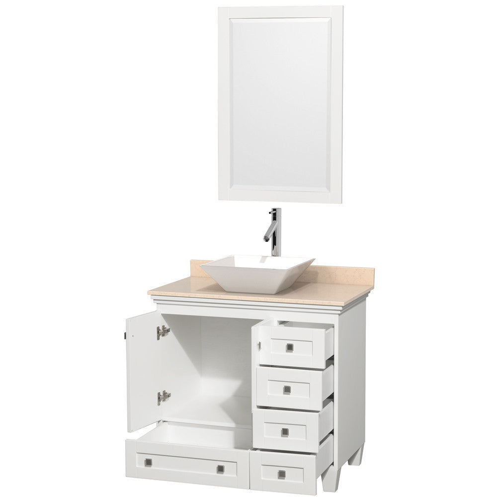 Acclaim 36 inch Single Bathroom Vanity in White