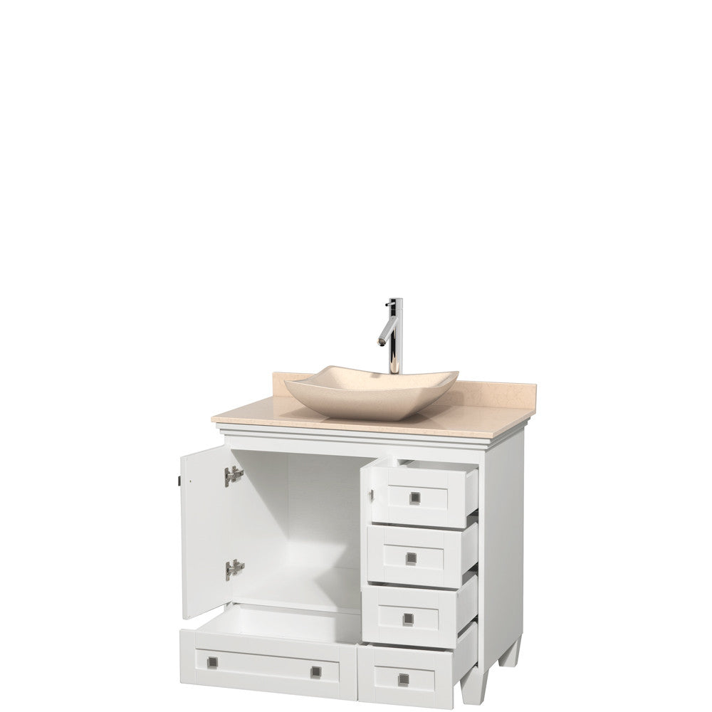 Acclaim 36 inch Single Bathroom Vanity in White