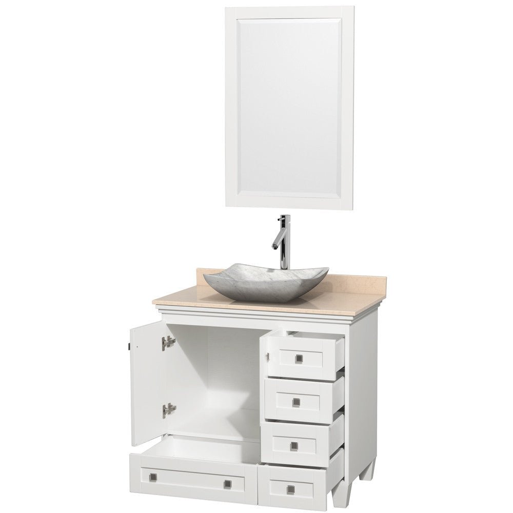 Acclaim 36 inch Single Bathroom Vanity in White