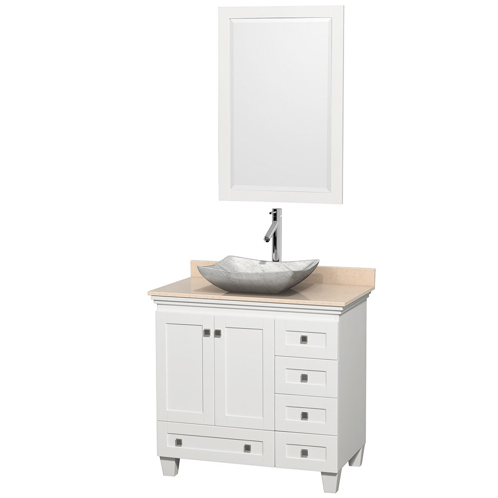 Acclaim 36 inch Single Bathroom Vanity in White