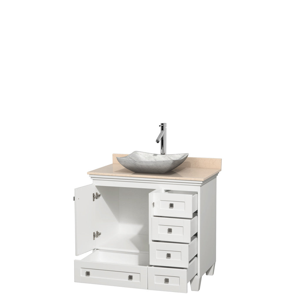Acclaim 36 inch Single Bathroom Vanity in White