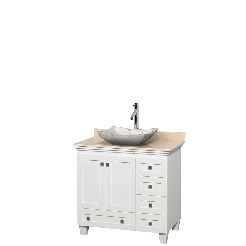 Acclaim 36 inch Single Bathroom Vanity in White