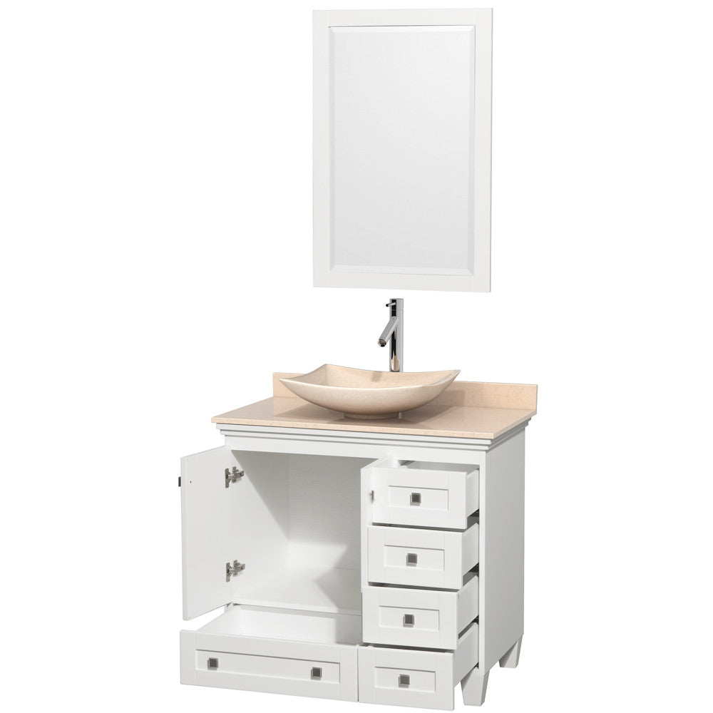 Acclaim 36 inch Single Bathroom Vanity in White