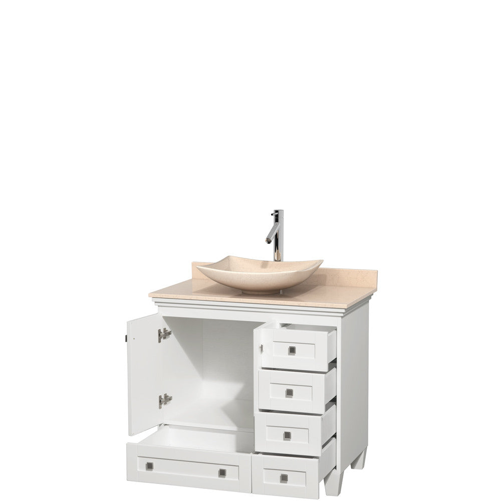 Acclaim 36 inch Single Bathroom Vanity in White