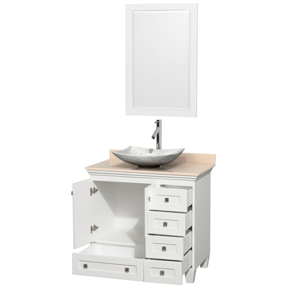 Acclaim 36 inch Single Bathroom Vanity in White