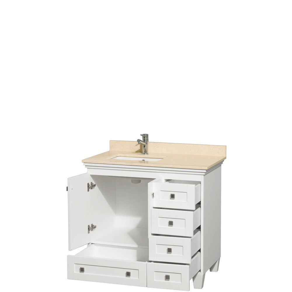 Acclaim 36 inch Single Bathroom Vanity in White