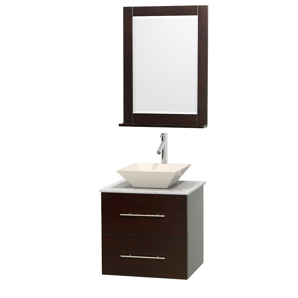 Centra 24 inch Single Bathroom Vanity Set - Espresso