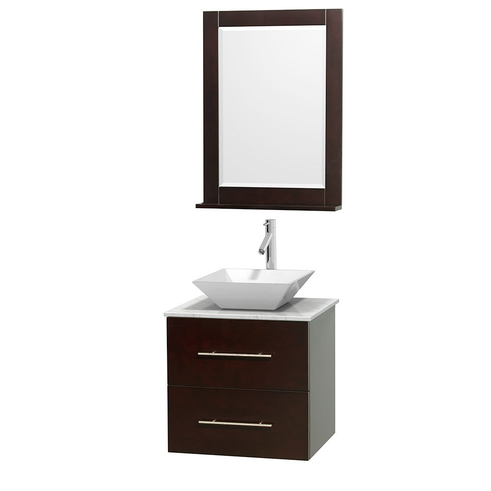Centra 24 inch Single Bathroom Vanity Set - Espresso