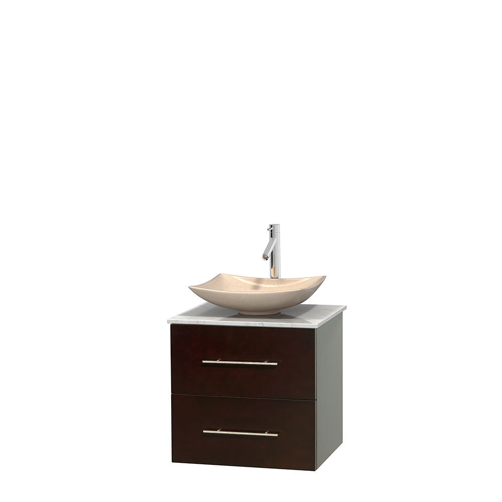 Centra 24 inch Single Bathroom Vanity Set - Espresso