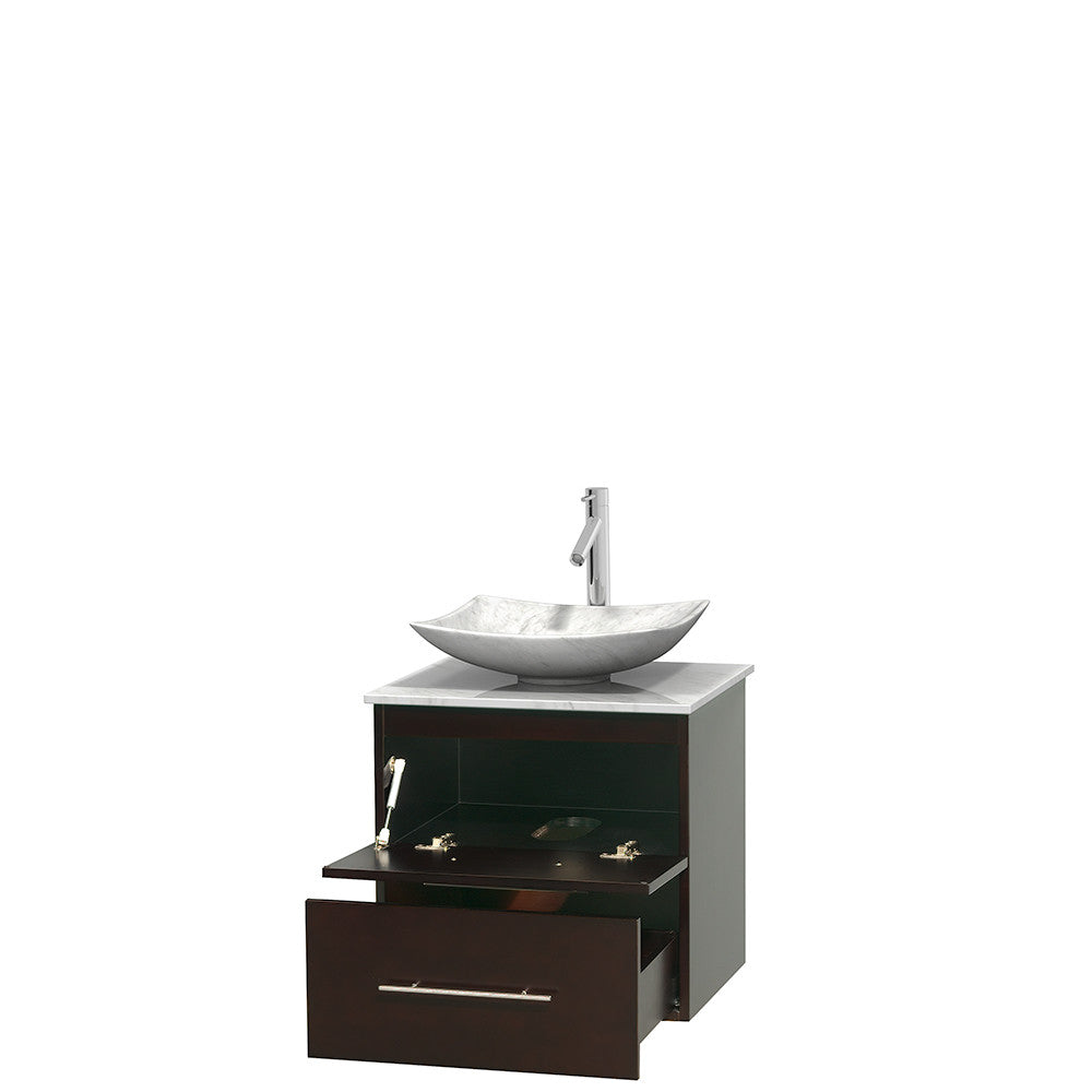 Centra 24 inch Single Bathroom Vanity Set - Espresso