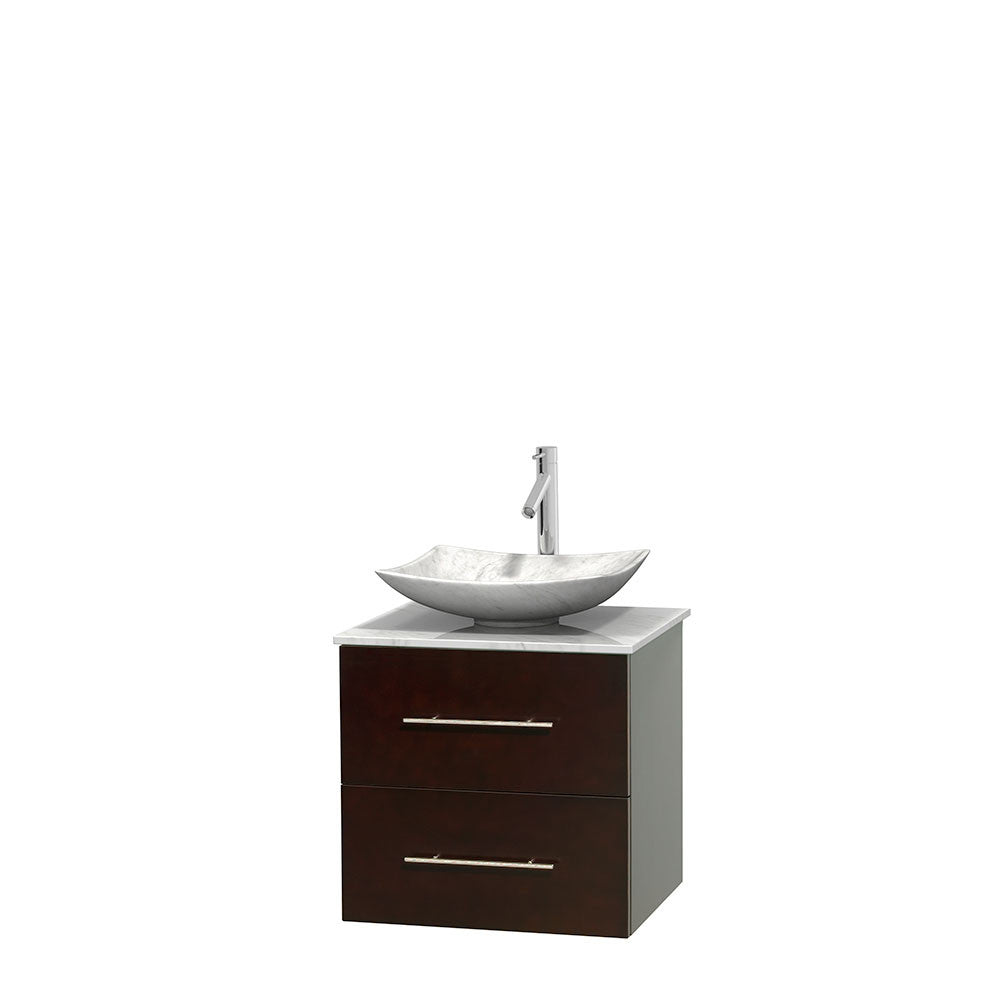 Centra 24 inch Single Bathroom Vanity Set - Espresso