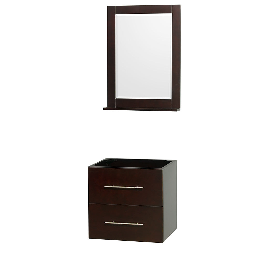 Centra 24 inch Single Bathroom Vanity Set - Espresso
