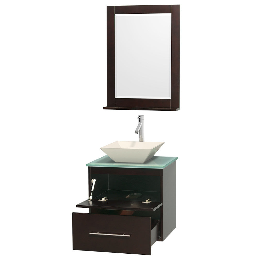 Centra 24 inch Single Bathroom Vanity Set - Espresso