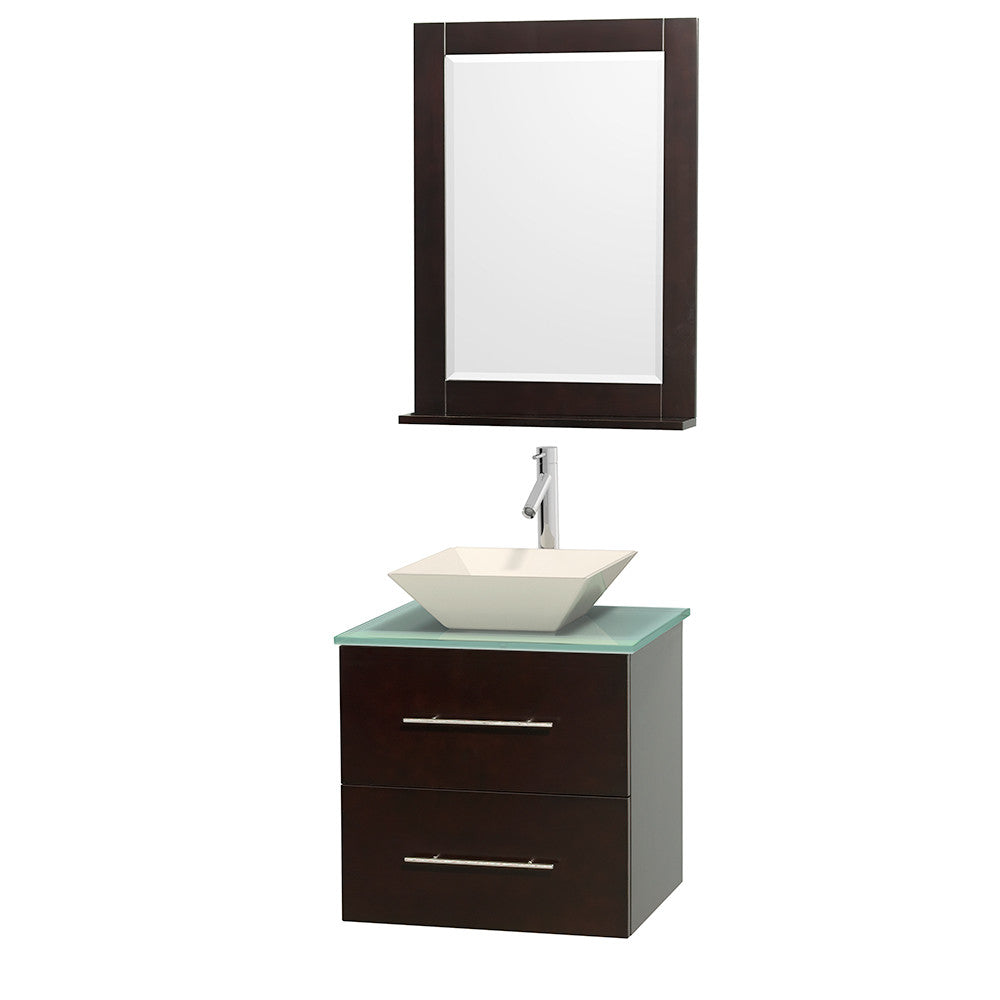 Centra 24 inch Single Bathroom Vanity Set - Espresso