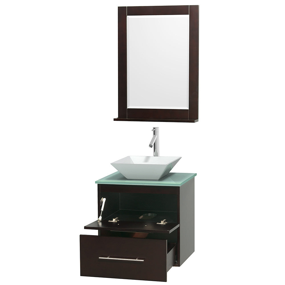 Centra 24 inch Single Bathroom Vanity Set - Espresso