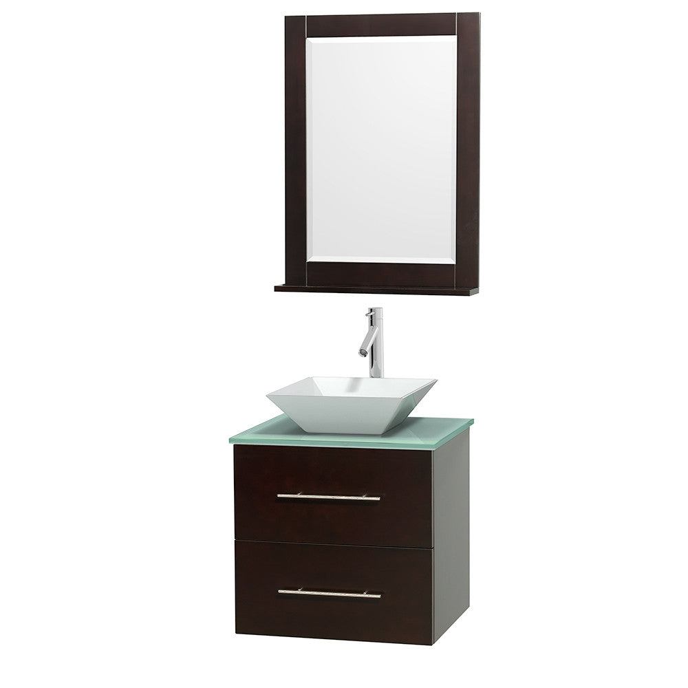 Centra 24 inch Single Bathroom Vanity Set - Espresso