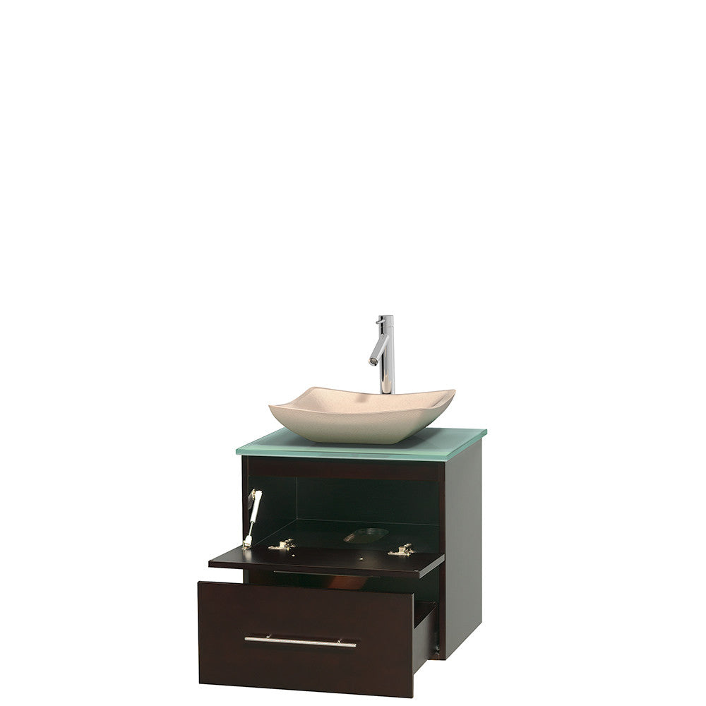 Centra 24 inch Single Bathroom Vanity Set - Espresso