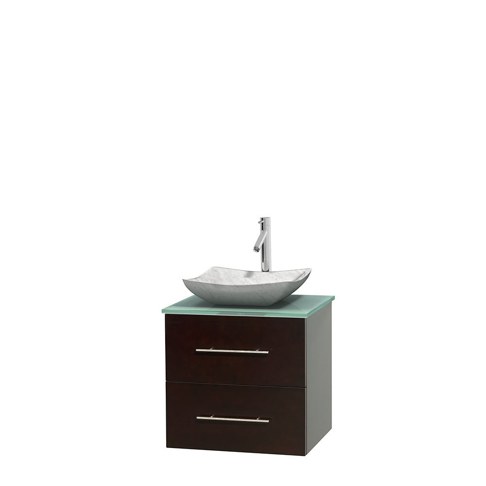 Centra 24 inch Single Bathroom Vanity Set - Espresso