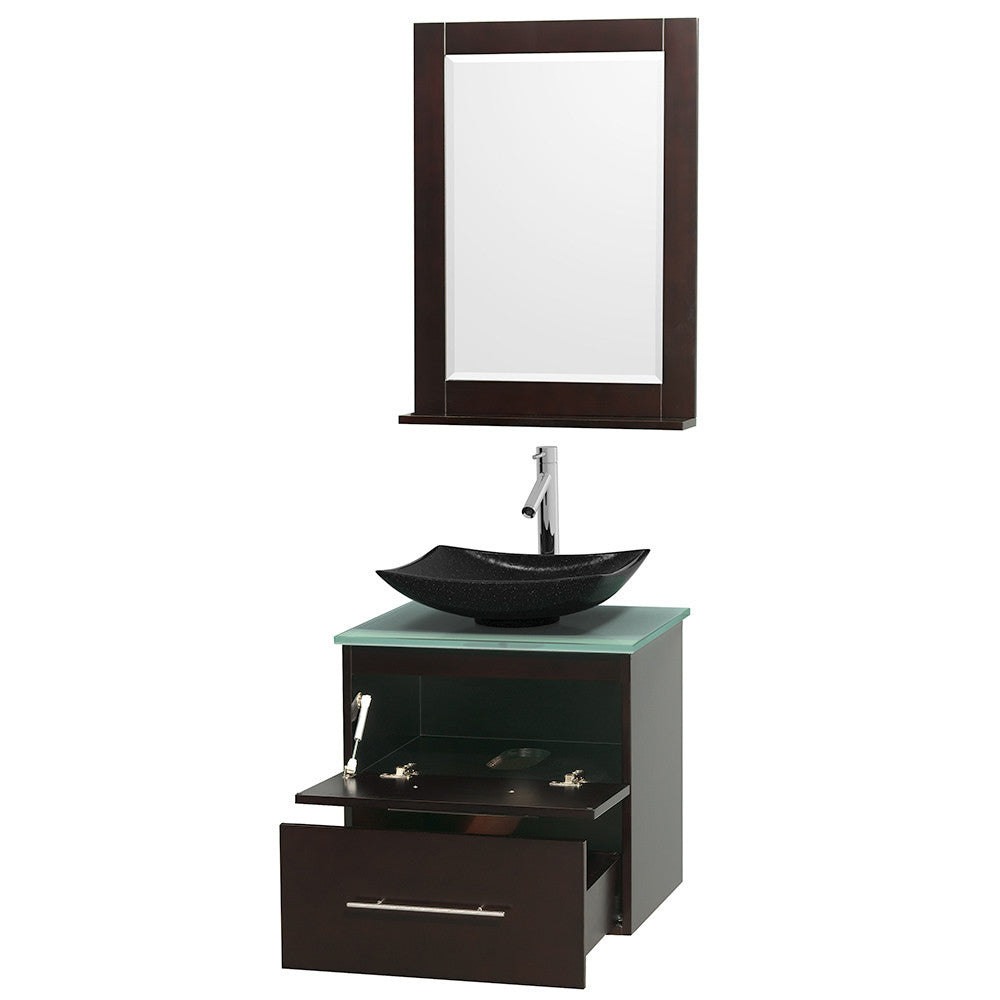Centra 24 inch Single Bathroom Vanity Set - Espresso