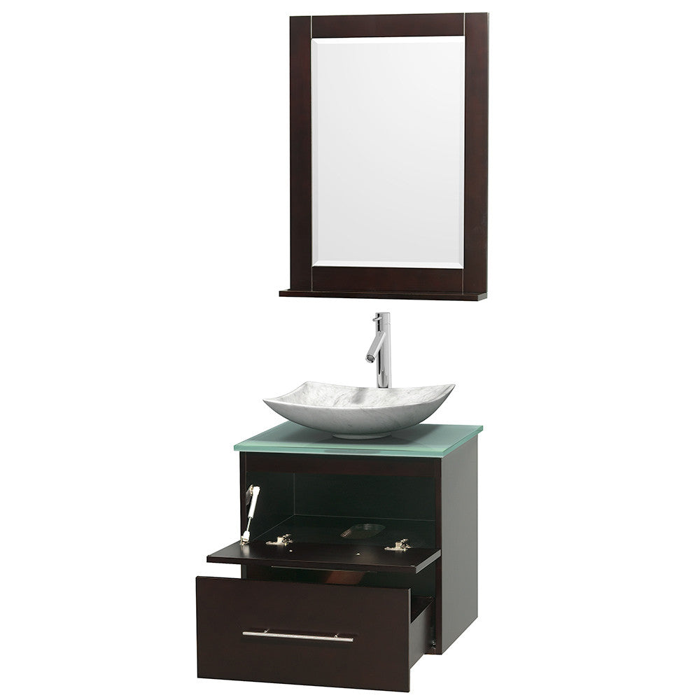 Centra 24 inch Single Bathroom Vanity Set - Espresso