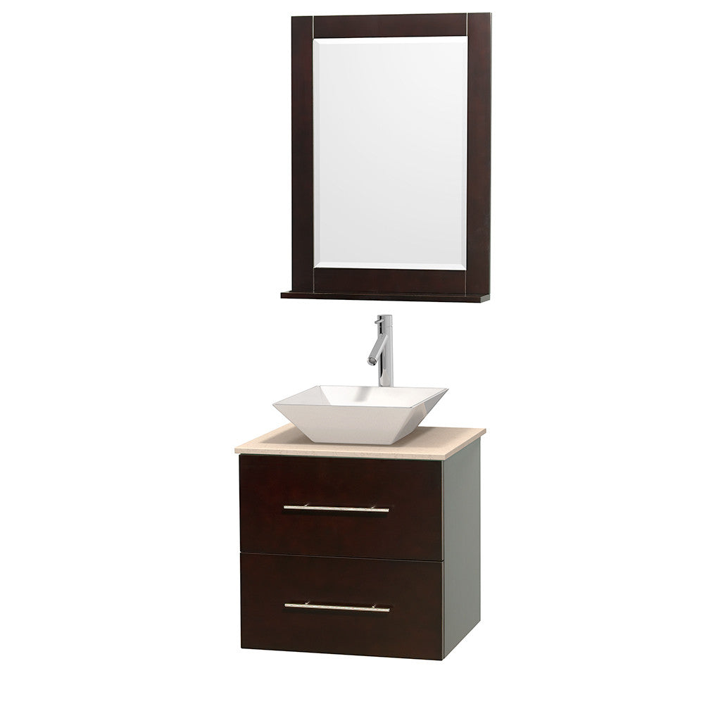 Centra 24 inch Single Bathroom Vanity Set - Espresso