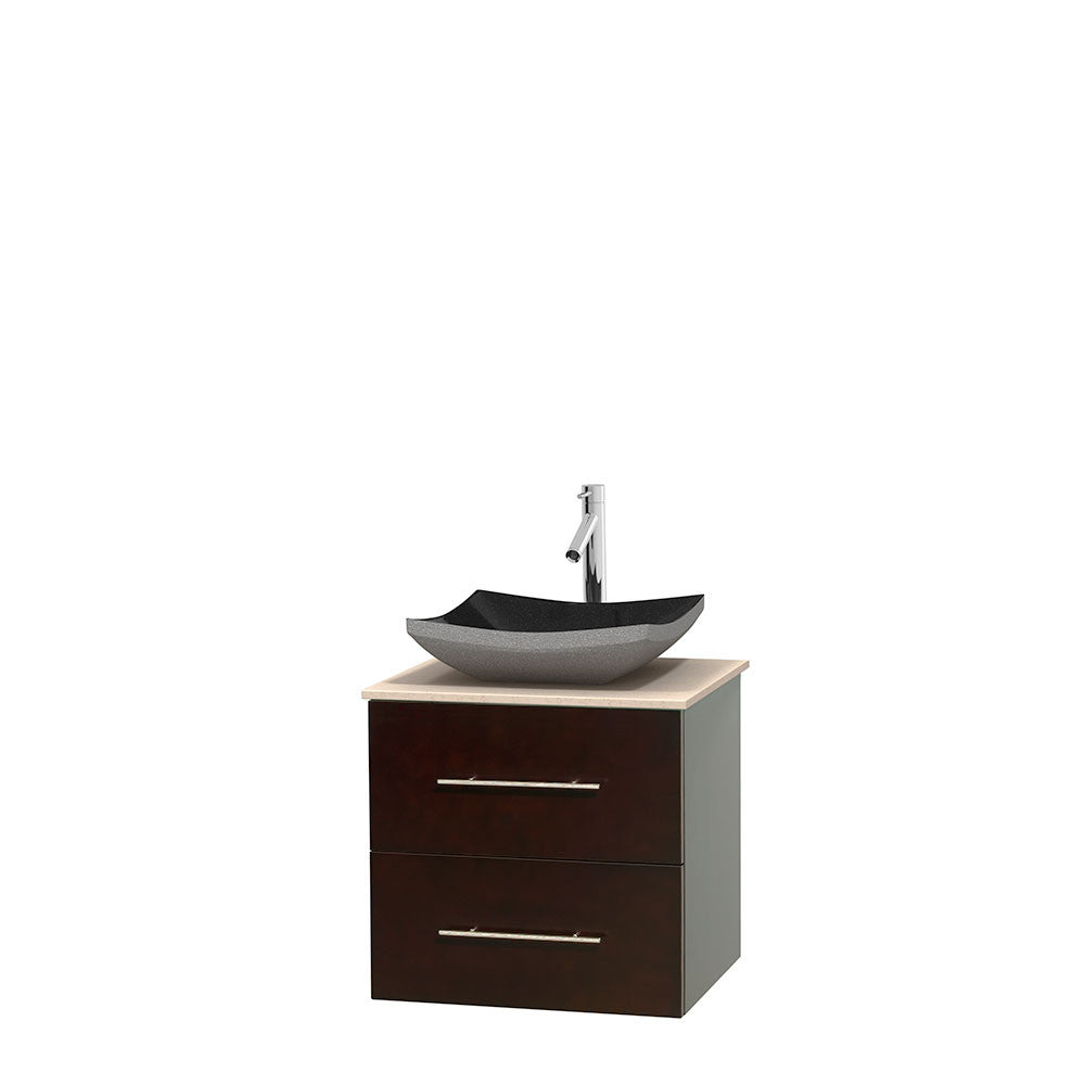 Centra 24 inch Single Bathroom Vanity Set - Espresso