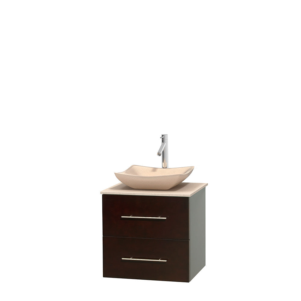 Centra 24 inch Single Bathroom Vanity Set - Espresso