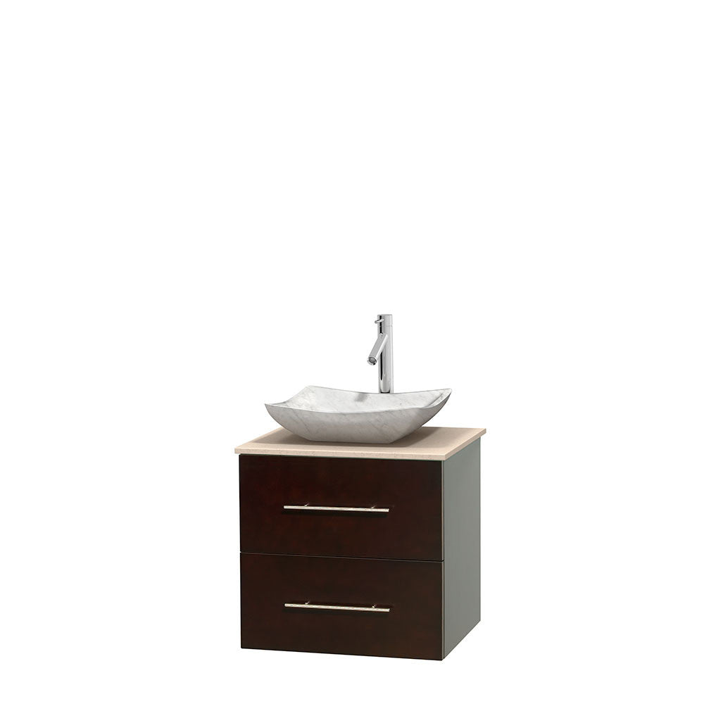 Centra 24 inch Single Bathroom Vanity Set - Espresso