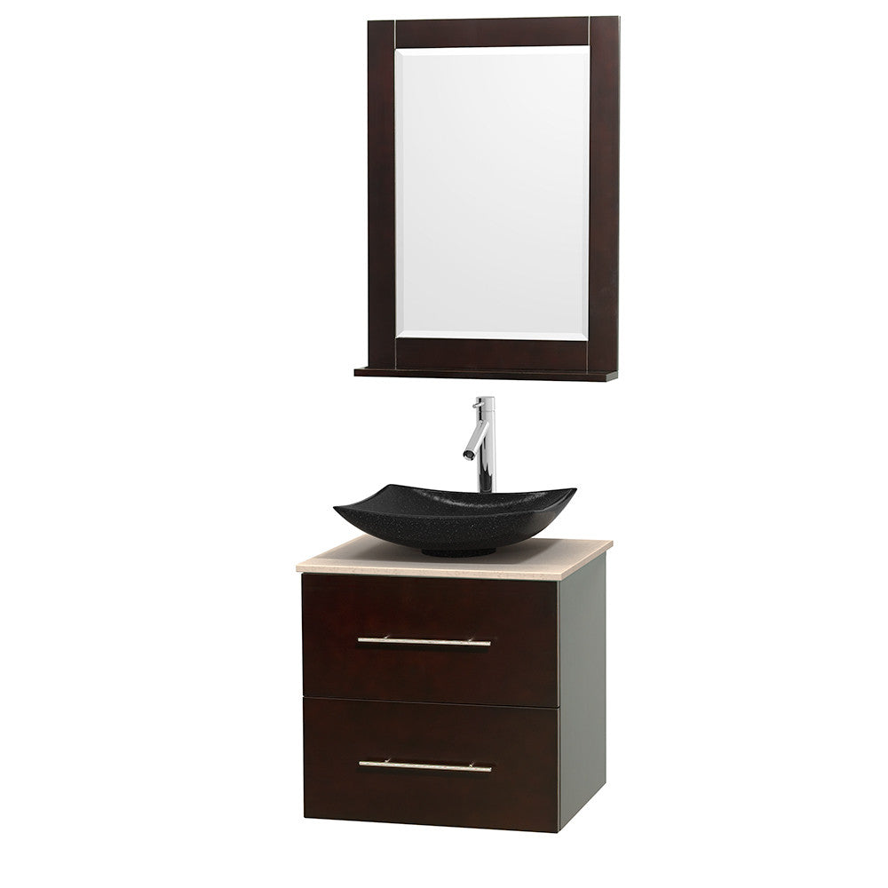 Centra 24 inch Single Bathroom Vanity Set - Espresso