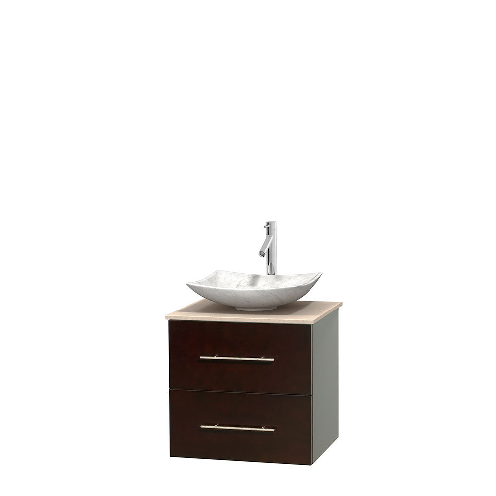 Centra 24 inch Single Bathroom Vanity Set - Espresso