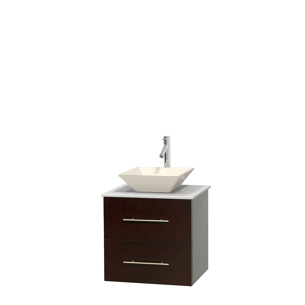 Centra 24 inch Single Bathroom Vanity Set - Espresso