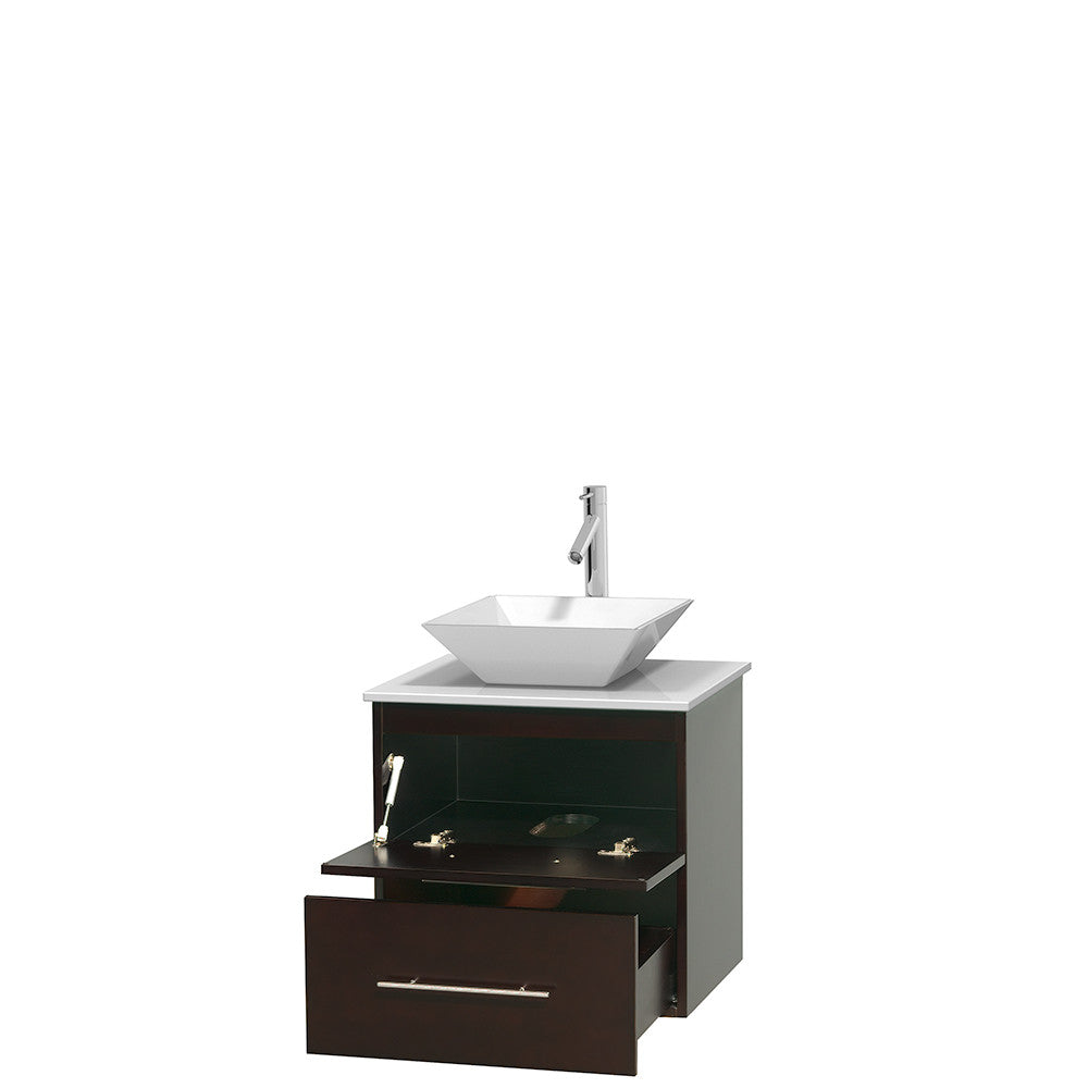 Centra 24 inch Single Bathroom Vanity Set - Espresso