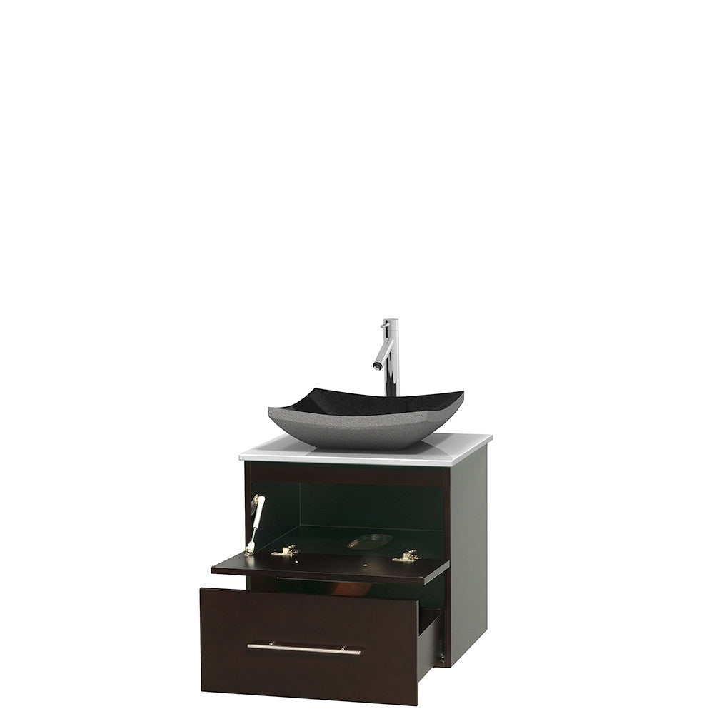 Centra 24 inch Single Bathroom Vanity Set - Espresso