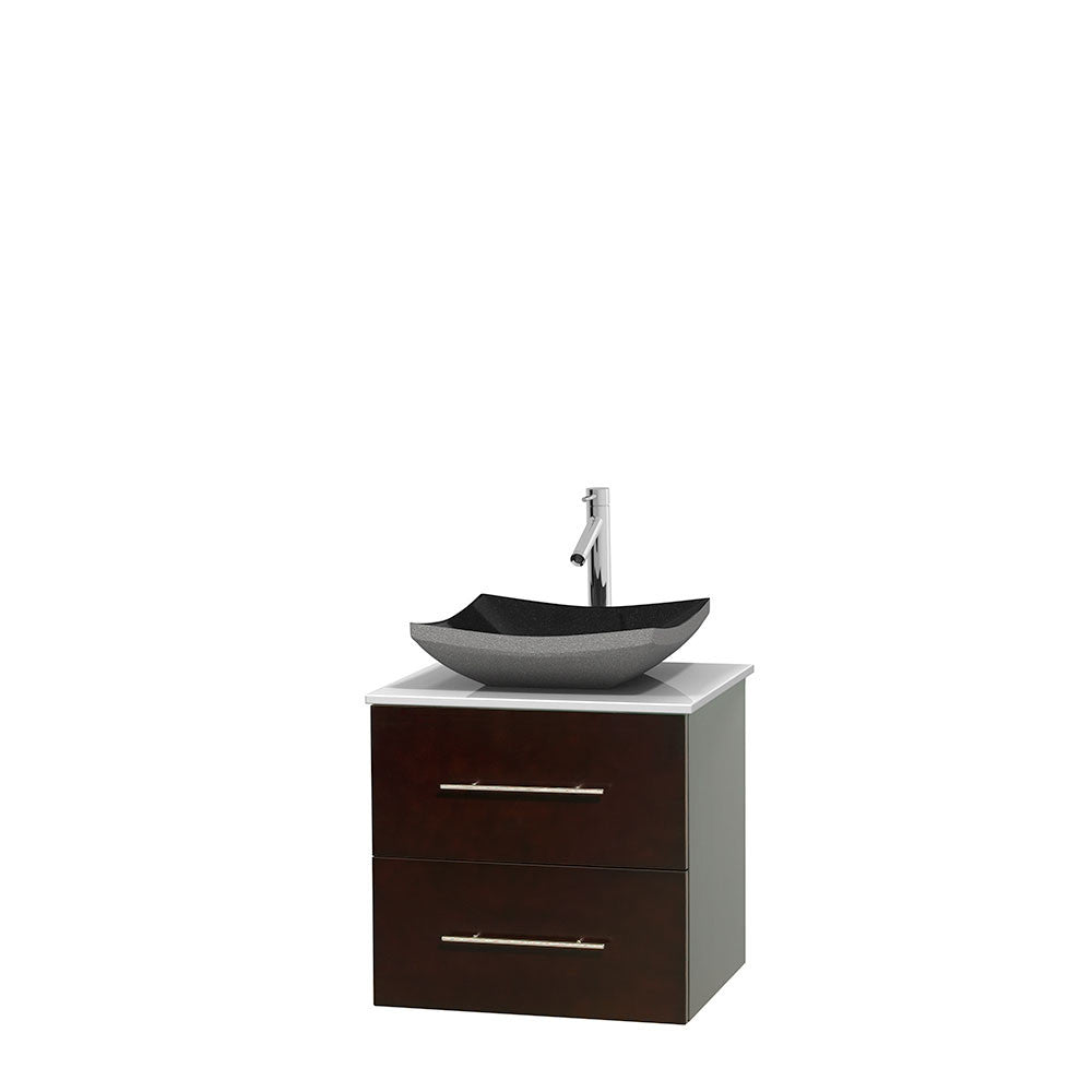 Centra 24 inch Single Bathroom Vanity Set - Espresso