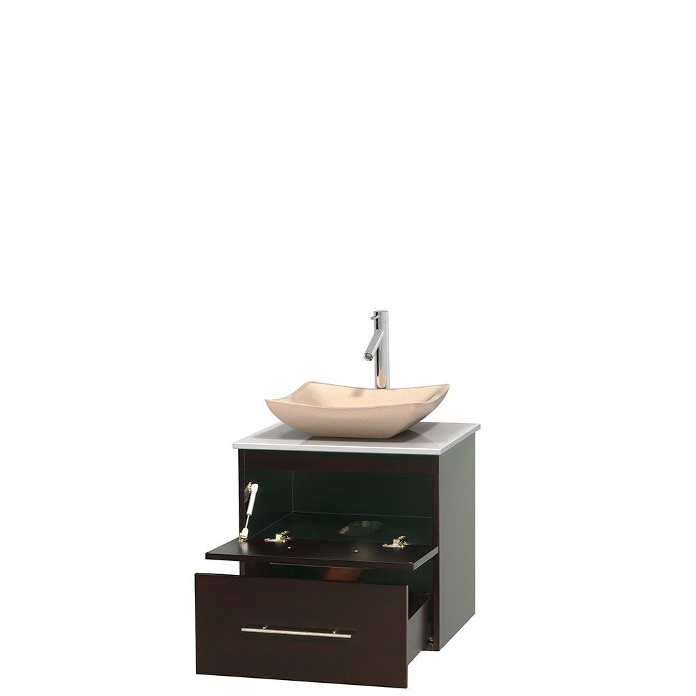 Centra 24 inch Single Bathroom Vanity Set - Espresso