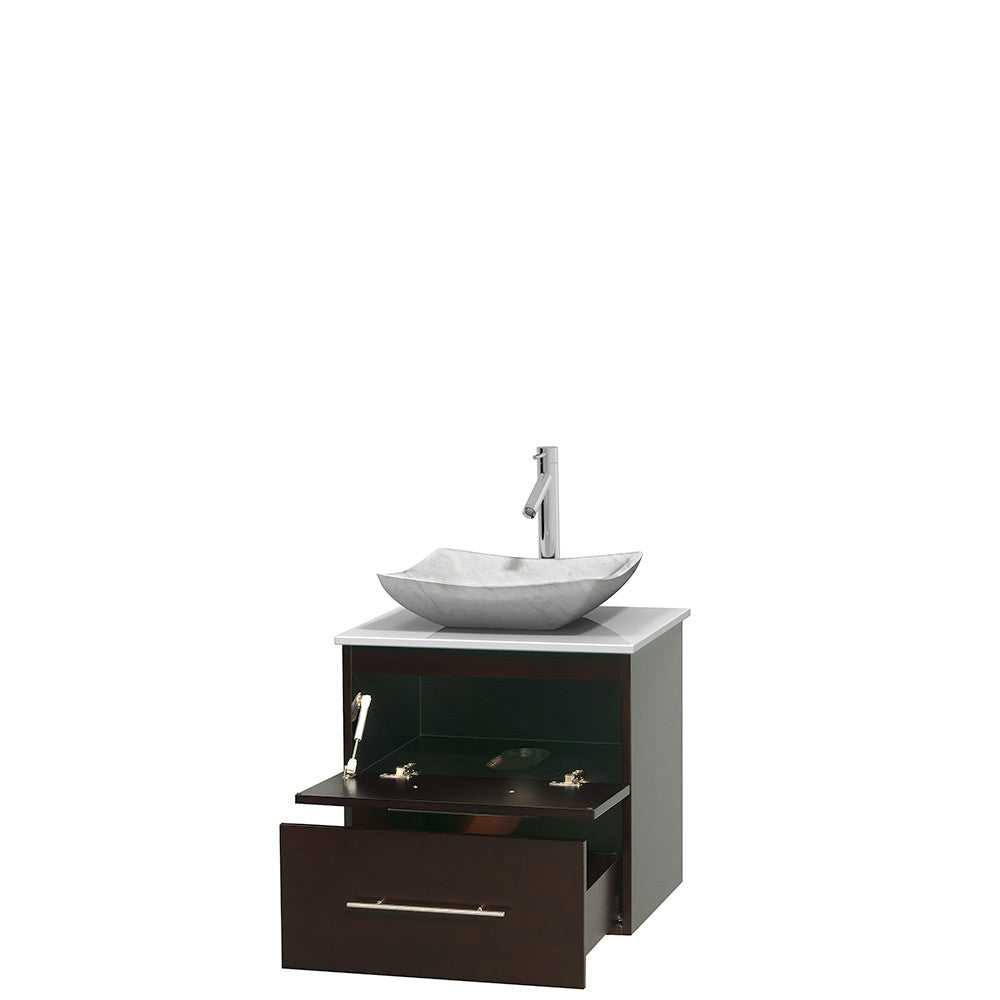 Centra 24 inch Single Bathroom Vanity Set - Espresso