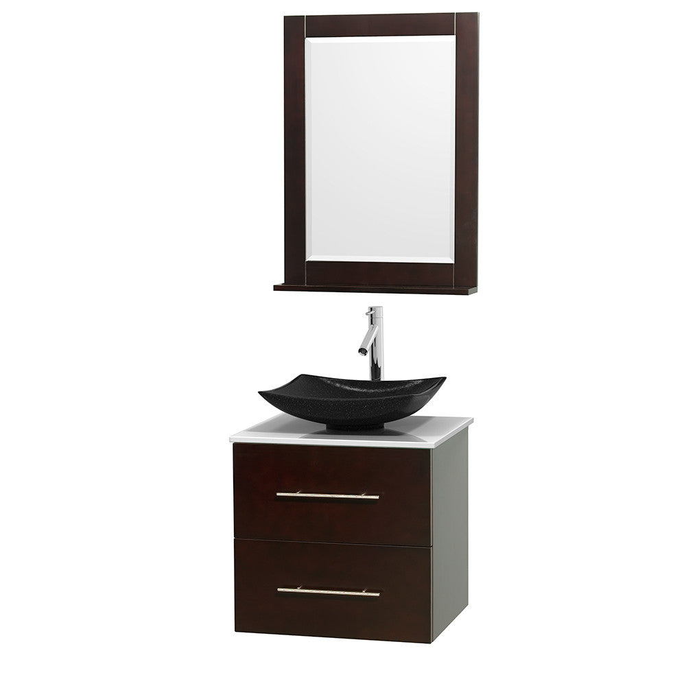 Centra 24 inch Single Bathroom Vanity Set - Espresso