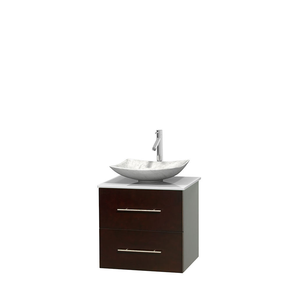 Centra 24 inch Single Bathroom Vanity Set - Espresso