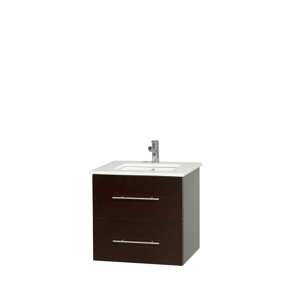 Centra 24 inch Single Bathroom Vanity Set - Espresso