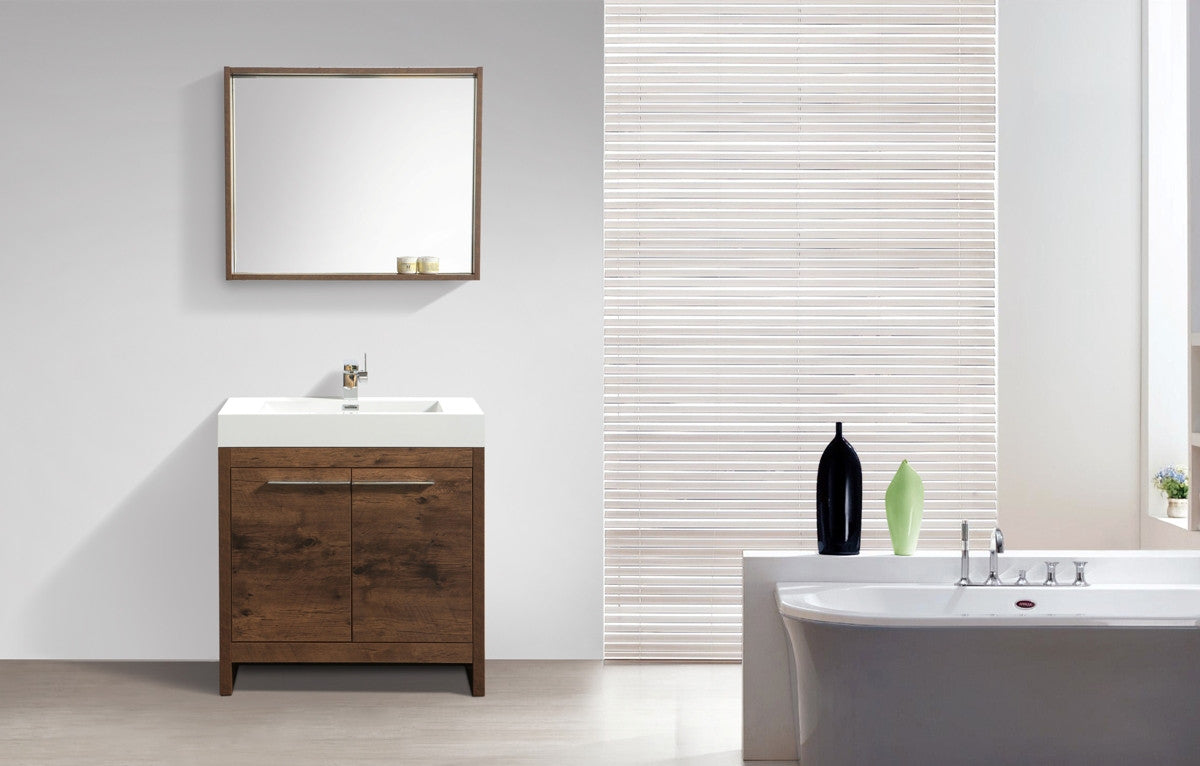 Aquamoon Abacos 31 Modern Bathroom Vanity - Rosewood