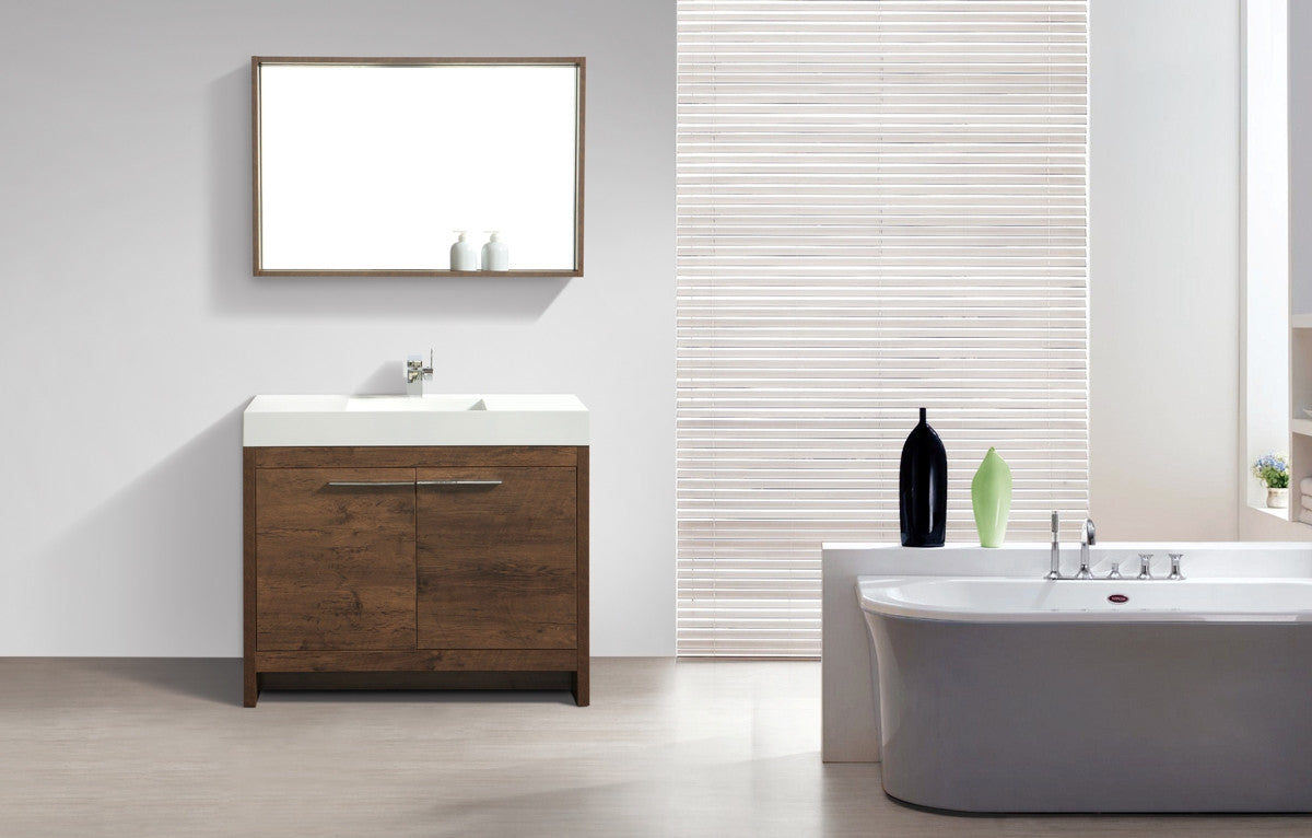 Aquamoon Abacos 39 Modern Bathroom Vanity - Rosewood