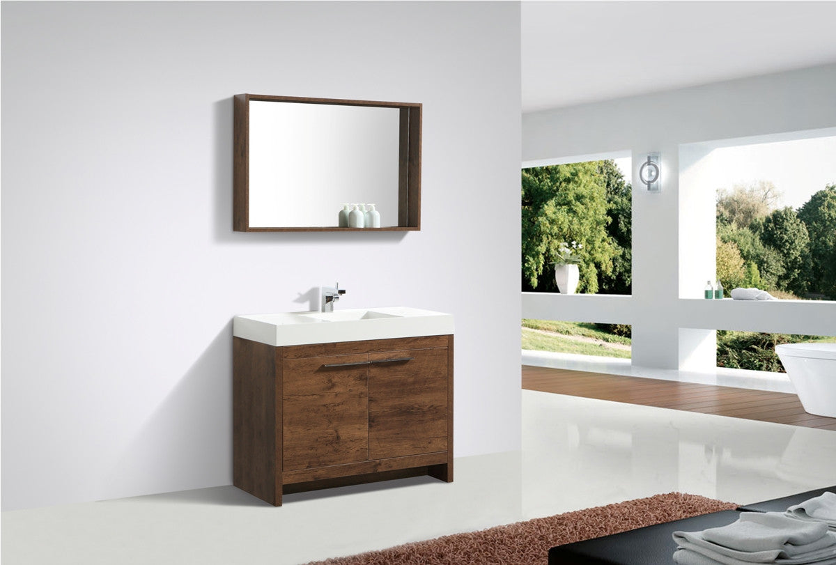 Aquamoon Abacos 39 Modern Bathroom Vanity - Rosewood