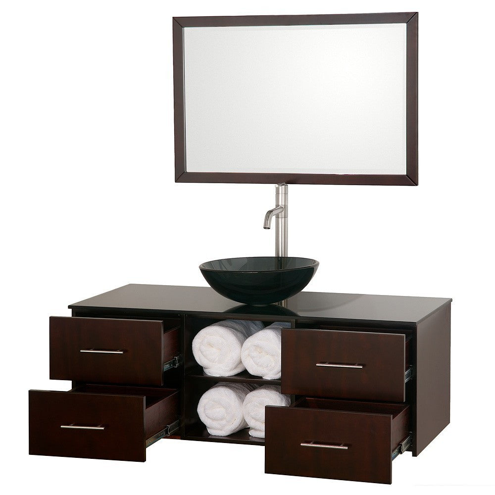 Abba 48-Inch Vanity Set - Espresso