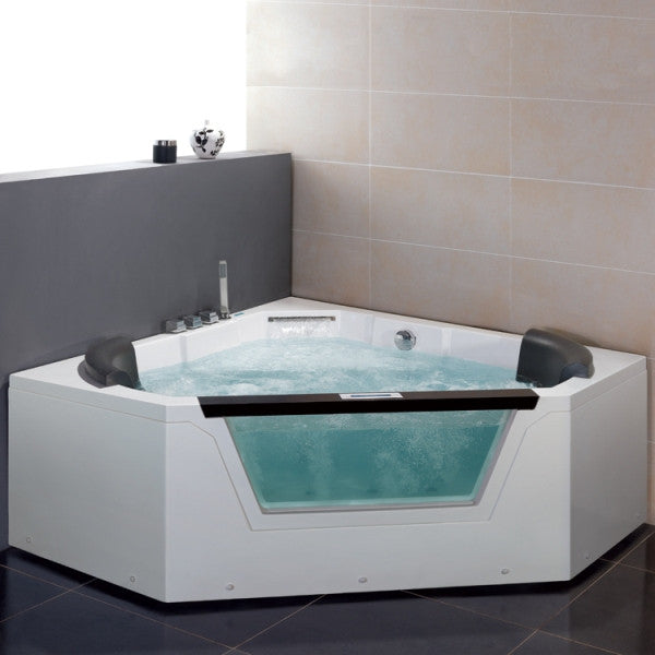 Ariel Platinum AM156 Whirlpool Bathtub 59 x 59 x 24