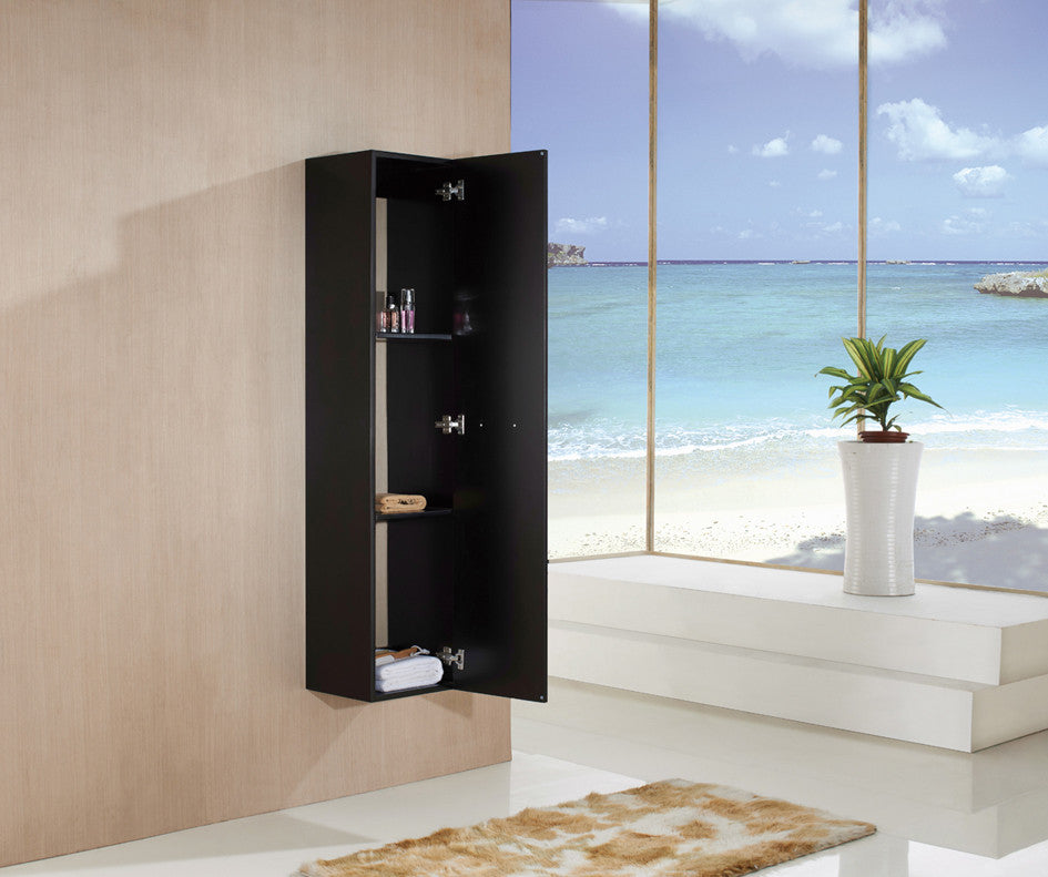 Aquamoon Andes Modern Linen Cabinet - Espresso
