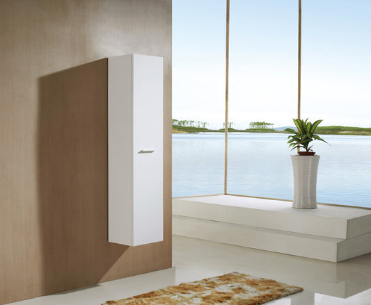 Aquamoon Andes Modern Linen Cabinet - White