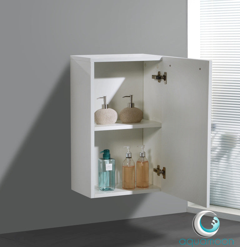 Aquamoon Milan White Bathroom Storage Cabinet